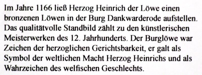 Der Burgl�we, Wahrzeichen Braunschweigs