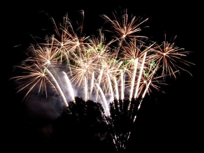 Feuerwerk beim Oktoberfest in Braunschweig 2013