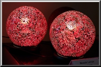 Rote Mosaiklampen