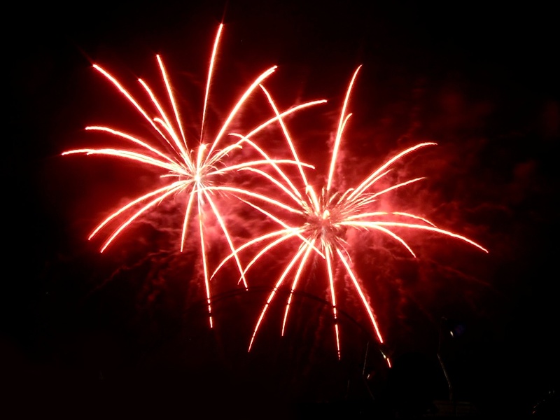 Feuerwerk beim Sch&uuml;tzenfest in Goslar