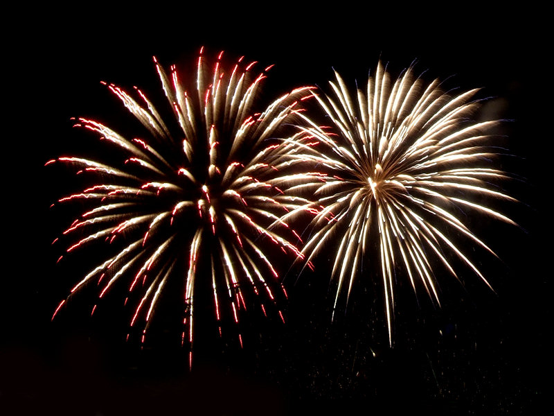 Feuerwerk beim Sch&uuml;tzenfest in Goslar