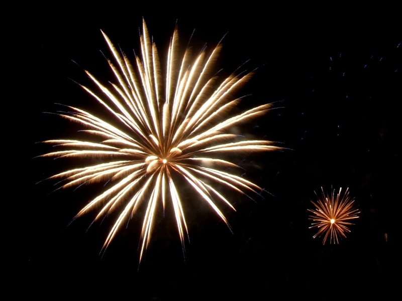 Feuerwerk beim Sch&uuml;tzenfest in Goslar