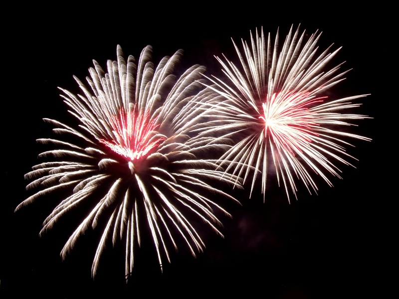 Feuerwerk beim Sch&uuml;tzenfest in Goslar