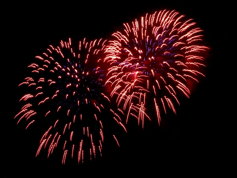 Feuerwerk beim Sch&uuml;tzenfest in Goslar