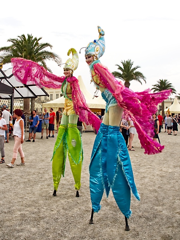 Vorprogramm beim Feuerwerkswettbeweb in den Herrenh&auml;user G&auml;rten in Hannover