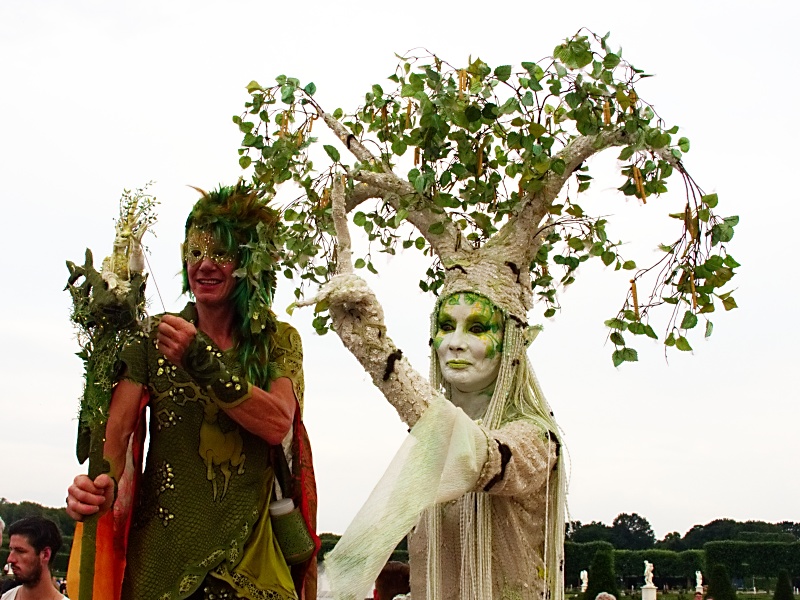 Vorprogramm beim Feuerwerkswettbeweb in den Herrenh&auml;user G&auml;rten in Hannover