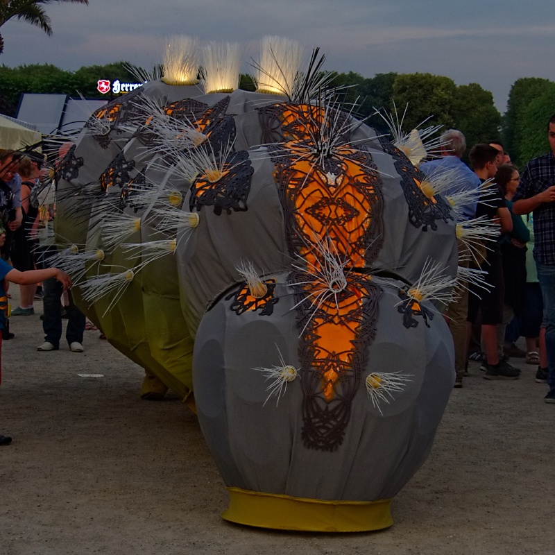 Vorprogramm beim Feuerwerkswettbeweb in den Herrenh&auml;user G&auml;rten in Hannover